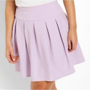 Plus size lilac skater skirt